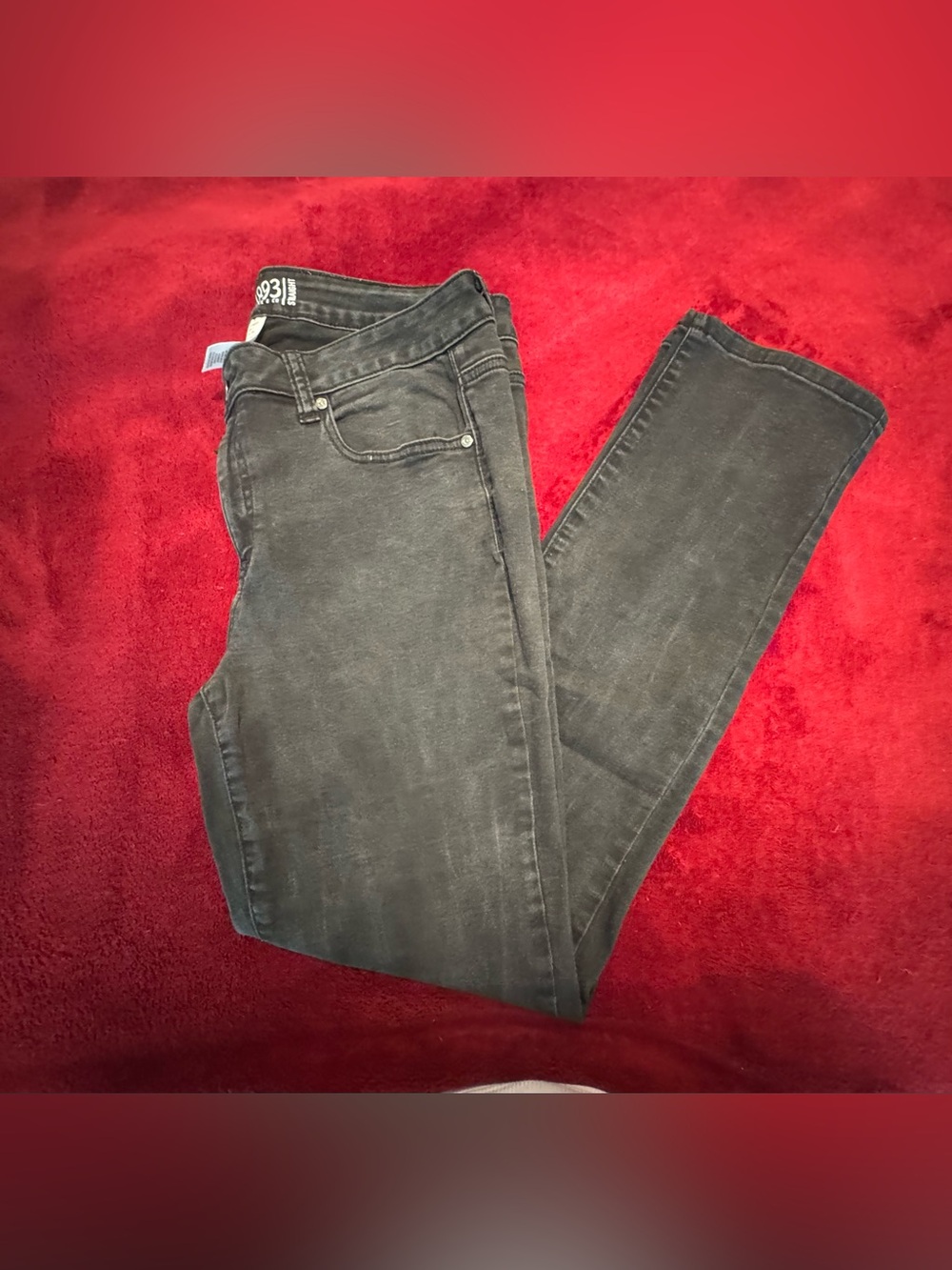 Roebuck and Co. Women's Washed Black Skinny Jeans - Stretch Slim Fit